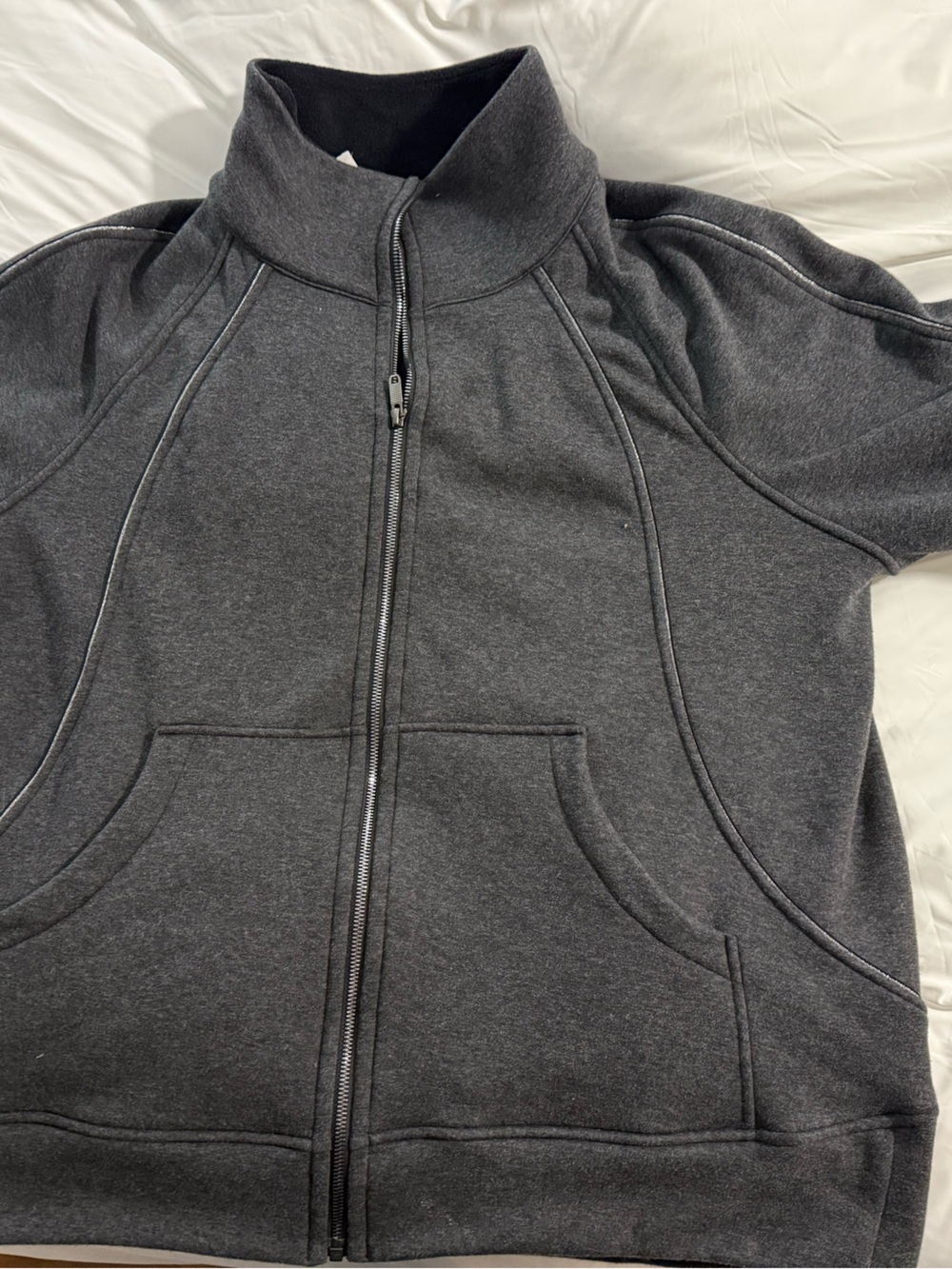 Women's Charcoal Gray Full‑Zip Jacket